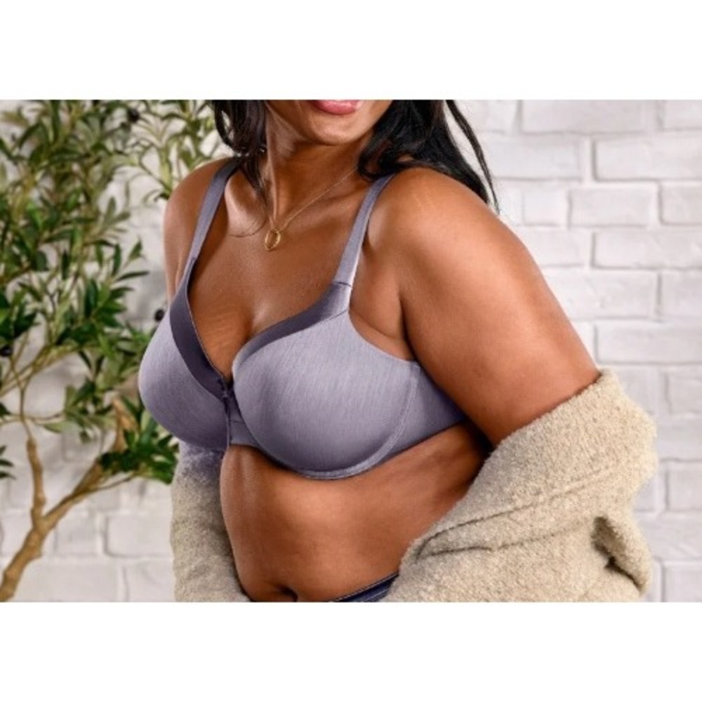 NEW Vanity Fair Illumination Full Figure Underwire Bra 36D Steel Violet Feminine